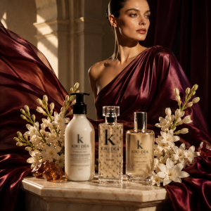 Juliette Signature Collection fragrance combo by Kiki Déa Fragrances featuring layering lotion, 50ml parfum and fragrance mist.