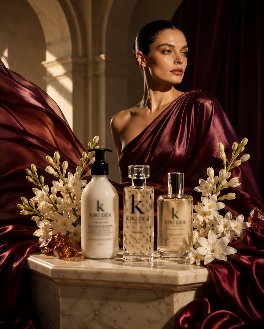 Juliette Signature Collection Combo | Kiki Déa Fragrances Juliette Signature Collection fragrance combo by Kiki Déa Fragrances featuring layering lotion, 50ml parfum and fragrance mist.