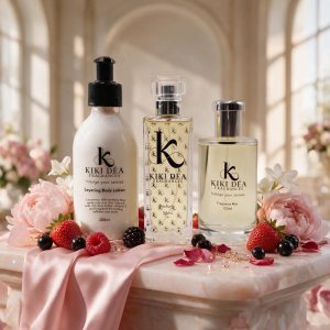 Monroe Signature Collection fragrance combo by Kiki Déa Fragrances featuring layering lotion, 50ml parfum and fragrance mist.