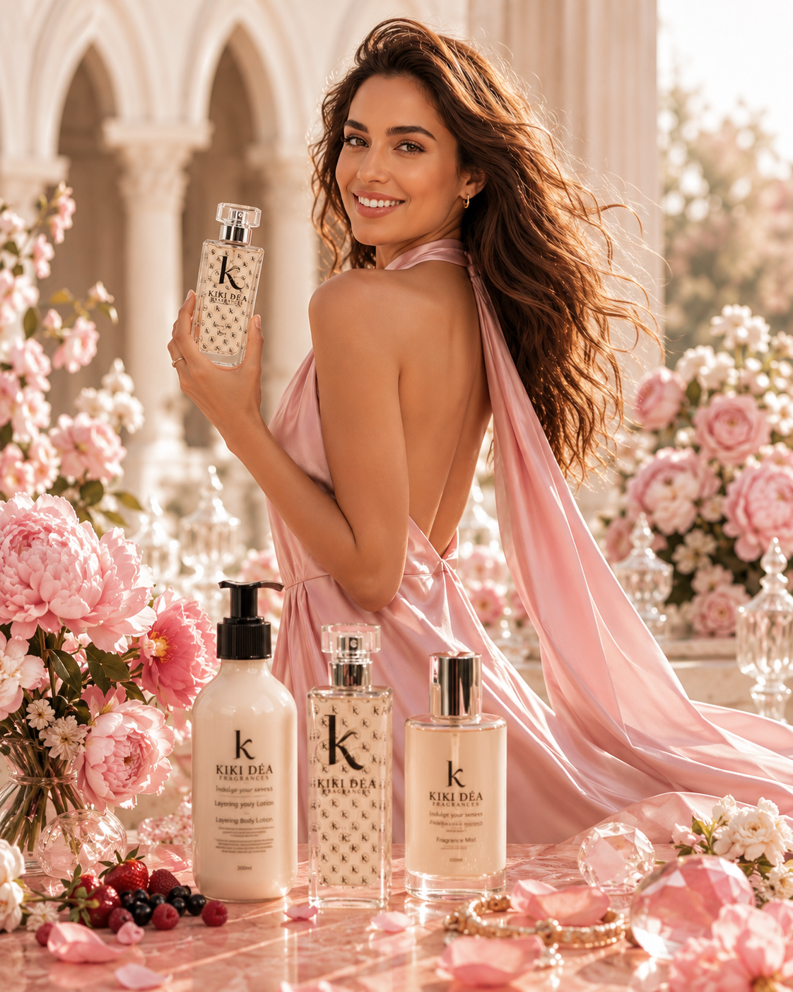 Monroe Signature Collection Combo | Kiki Déa Fragrances Monroe Signature Collection fragrance combo by Kiki Déa Fragrances featuring layering lotion, 50ml parfum and fragrance mist.