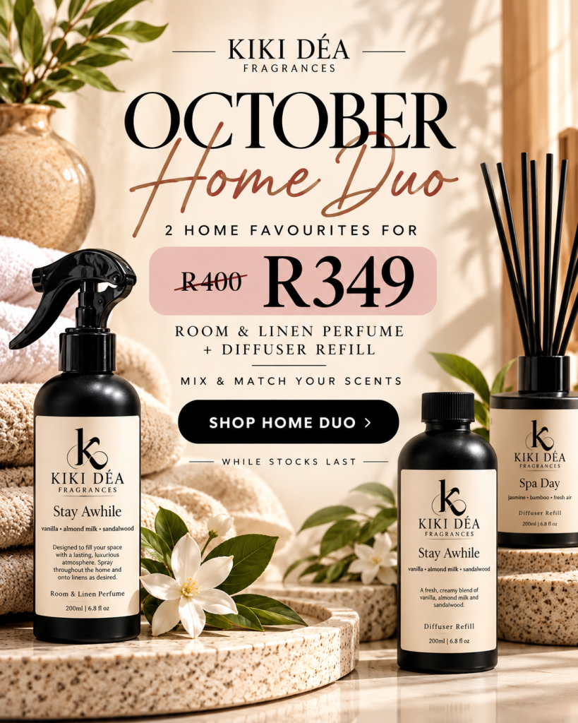 Kiki Déa October Home Duo – Room & Linen Perfume and Diffuser Refill